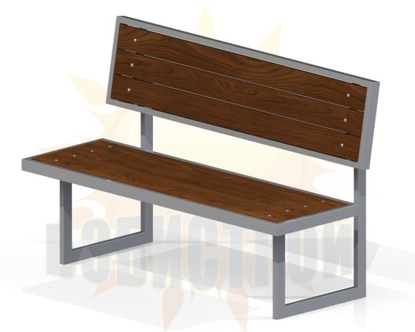 Skamya parkovaya seryj