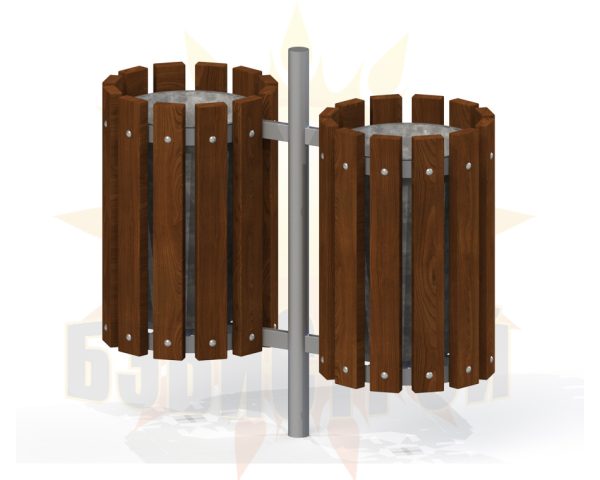 urna dvojnaya krug na stolbe ser